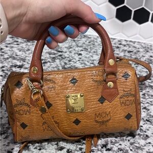 MCM mini bag cognac